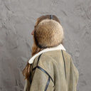 Earmuffs Made of Natural Raccoon Fur, Warm Winter Earmuffs for Adult, Fluffy Fur Headband, Gift for Daughter, Accessory for Cold Weather