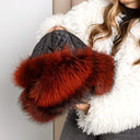 Oversized Real Raccoon Fur Trapper Hat with Ear Flaps, Real Leather Winter Hat, Fuzzy Ushanka, Fluffy Bomber Hat, Warm Hat For Cold Weather
