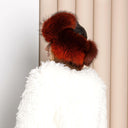 Oversized Real Raccoon Fur Trapper Hat with Ear Flaps, Real Leather Winter Hat, Fuzzy Ushanka, Fluffy Bomber Hat, Warm Hat For Cold Weather