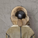 Raccoon Fur Hat, Soft Fluffy Winter Ushanka, Leather Aviator Hat, Plush Trapper Hat for Women, Warm Gift for Mom, Real Fur Fuzzy Bomber Hat