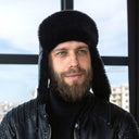 Real Leather Aviator Hat with Mouton Fur for Men, Winter Pilot Trapper Cap, Sheepskin Earflap Hat for Biker, Leather Ushanka, Gift for Him