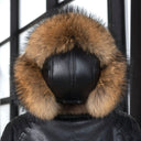 Leather Trapper Hat Men, Fur Winter Hat for Him, Ushanka Bomber Hat, Earflap Aviator Hat with Leather, Oversized Trapper Hat, Gift For Dad