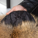 Leather Trapper Hat Men, Fur Winter Hat for Him, Ushanka Bomber Hat, Earflap Aviator Hat with Leather, Oversized Trapper Hat, Gift For Dad