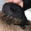 Gold Island Fox Fur Davy Crockett Hat, Detachable Tail Winter Cap for Men, 2-in-1 Winter Bomber Cap, Real Fur Hunting Headwear, Gift For Him