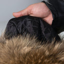 Real Raccoon Fur Hat for Men, Black Leather Trapper Hat, Warm Hat for 2026 Winter, Stylish Aviator Hat, Classic Ushanka, Hat With Earflaps