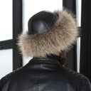 Raccoon Fur Mongoloian  Hat for Men, Real Leather Hat Flat Top, Warm Fluffy Headwear, Luxury Gift for Him, Fur Cap for Winter, Gift for Dad