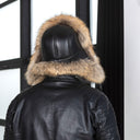 Fur Trapper Hat Men, Men Winter Hat, Raccoon Fur Hat, Warm Winter Hat, Ear Flaps Hat, Leather Trapper Hat, Winter Cap, Gift For Husband
