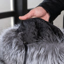 Men's Silver Fox Fur Hat with Removable Tail, Davy Crockett Style Trapper Hat, Luxury Winter Fur Headwear, Genuine Fox Fur Hat, Gift for Dad