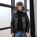 Men's Real Fox Fur Hat, Winter Trapper Hat with Ear Flaps, Warm Thick Handmade Headwear, Cold Weather Outdoor Hat, Father's Day Gift Idea