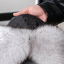 Real Fur Bomber Hat, Leather Trapper Hat for Men, Winter Fur Ear flaps Hat, White Fur Hat for Teen Boy, Men's Fashion Hat, Gift For Husband