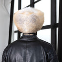 Gold Island Fox Fur Davy Crockett Hat, Detachable Tail Winter Cap for Men, 2-in-1 Winter Bomber Cap, Real Fur Hunting Headwear, Gift For Him