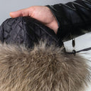 Raccoon Fur Mongoloian  Hat for Men, Real Leather Hat Flat Top, Warm Fluffy Headwear, Luxury Gift for Him, Fur Cap for Winter, Gift for Dad