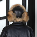 Fur Trapper Hat Men, Men Winter Hat, Raccoon Fur Hat, Warm Winter Hat, Ear Flaps Hat, Leather Trapper Hat, Winter Cap, Gift For Husband