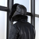 Black Fur Trapper Hat, Men Real Fur Hat, Black Aviator Hat, Earflap Hat Men, Fox Fur Bomber Hat, Black Ushanka, Furry Hat Gift For Boyfriend
