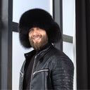 Black Fur Trapper Hat, Men Real Fur Hat, Black Aviator Hat, Earflap Hat Men, Fox Fur Bomber Hat, Black Ushanka, Furry Hat Gift For Boyfriend