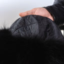 Men's Black Raccoon Fur Trapper Hat, Classik Ushanka for Him, Premium Aviator Hat from Real Leather, Warm Winter Hat, Birthday Gift for Men