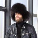 Gray Raccoon Trapper Hat Men, Fur Ushanka Mens, Men’s Winter Hat, Leather Aviator Hat, Mens Fur Hat, Winter Ear Flap Hat, Gift for Husband