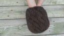 Warm Winter Fur Hat, Mink Fur Hat for Woman, Brown Furry Beanie, Knitted Fluffy Beanie, Gift for Her, Real Mink Fur Hat, Fur Hat For Grandma
