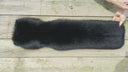Black Fluffy Snood, Real Fox Fur Collar, Gift for Grandma, Oversized Fur Snood, Fur Neck Warmer, Detachable Fur Collar, Real Fur Scarf
