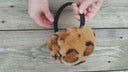 Fashion Leopard Style Earmuffs From Real Rex Rabbit Fur, Warm Women Earmuffs, Fluffy Earmuffs, Fuzzy Ear Warmer, Perfect Gift for Girlfriend