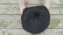 Black Raccoon Fur Papakha Hat for Men, Luxury Real Fur Mongolian Hat, Cossack Style Winter Headwear, Genuine Fur Cap for Him, Warm Furry Hat