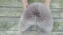 Luxury Beige Raccoon Fur Aviator Hat, Real Leather Trapper Hat with Earflaps, Oversized Winter Ushanka for Women, Fur Accessory Gift for Her
