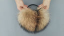 Earmuffs Made of Natural Raccoon Fur, Warm Winter Earmuffs for Adult, Fluffy Fur Headband, Gift for Daughter, Accessory for Cold Weather