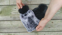 Silver Rex Rabbit Fur Pom Pom Hat For Women, Knit Fur Beanie Hat, Winter Fluffy Hat, Warm Winter Headwear, Cold Weather Hat, Gift For Sister
