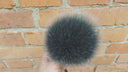 Green Fur Pom Pom for Hat, Fluffy Ball, Fuzzy Pompon, Fluffy Fur Pompom, Real Fox Fur Ball, Detachable Pompoms, Fur Accessories, Fur Bommel