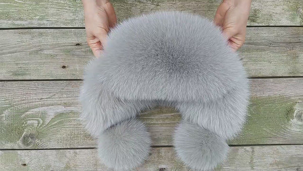 Real Fur Winter Hat, Fur Bomber Hat, Ear Flap Trap Hat, Winter Headwear, Warm Hats For Women, Gift For Sister, Luxury Fur & Leather Ushanka