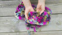 Real Multi Color Fur Scarf, Chunky Knit Scarf, Fuzzy Warm Neck Wrap, Rabbit Fur, Soft Scarves, Stylish Scarf For Her, Gift for Grandmother