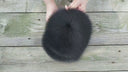 Black Fur Earmuffs for Women, Big Fox Fur Ear Muffs, Handmade Winter Accessories, Large Fluffy Earwarmer, Cozy Gift For Teen Daughter