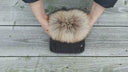 Ladies Mink Fur Hat, Fluffy Hat with Pom Pom, Mink Hat Women, Raccoon Fur Pompom Hat, Real Mink Beanie Woman, Winter Fuzzy Hat, Gift For Her