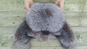 Arctic Fox Winter hat, Women's Winter Head Accessories, Trapper Hat for Sister, Silver Fur Hat With Ear Flaps, Genuine Fluffy Fox Fur Hat