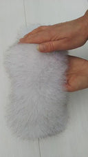 Fluffy White Fox Fur Headband & Winter Headwarmer