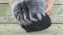 Fur Hat, Black Rabbit Fur Winter Hat for Women, Full Real Fur Cap, Elegant Cold Weather Accessory, Soft women Headwear, Cozy gift for Mom