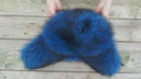Real Raccoon Fur Trapper Hat In Blue, Men's Oversized Hat With Ear Flaps, Stylish Furry Hat For Husband, Modern Ushanka, Aviator Hat For Him