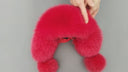 Red Fox Fur Hat Women, Fur Trapper Hat, Real Fur & Leather Hat With Ear Flaps, Red Aviator Hat, Warm Fluffy Ushanka, Cute Gift For Teen Girl
